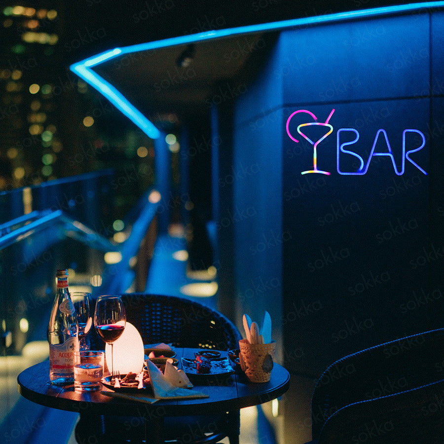 Bar Neon LED Licht Schild - Loved Lights