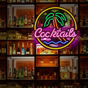 Neon Cocktail Bar LED Light - Loved Lights