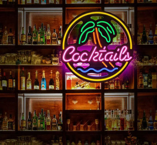 Neon Cocktail Bar LED Light - Loved Lights