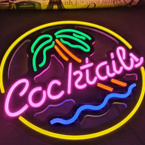 Neon Cocktail Bar LED Light - Loved Lights