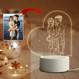 Personalized Night Light Various Shapes - Loved Lights