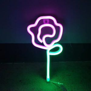 Rose Neon LED Light - Loved Lights