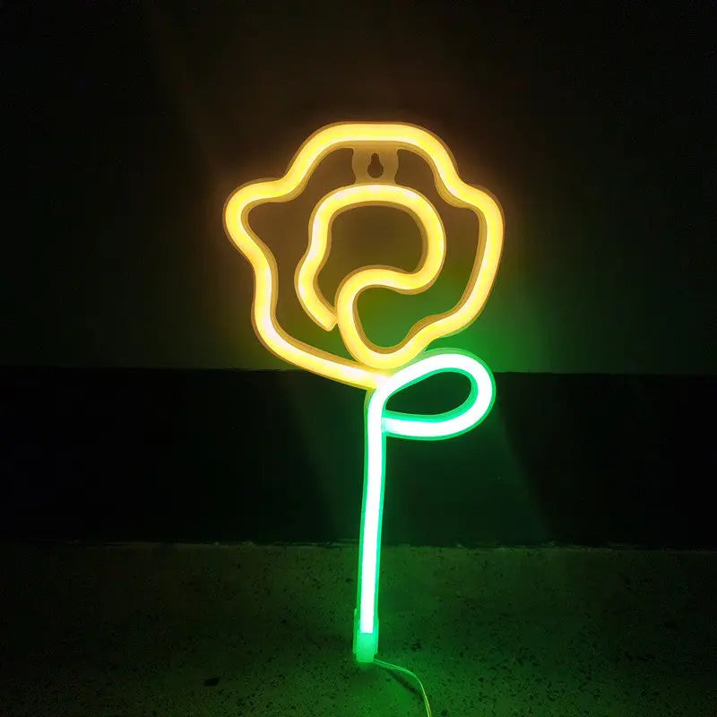 Rose Neon LED Light - Loved Lights